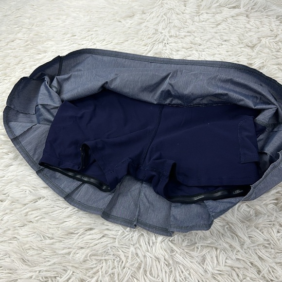 Lululemon Run: Pace Setter Skirt Heathered Deep Indigo / Deep Indigo - Picture 3 of 7